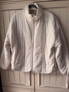 Avalanche White Quilted Puffer Jacket